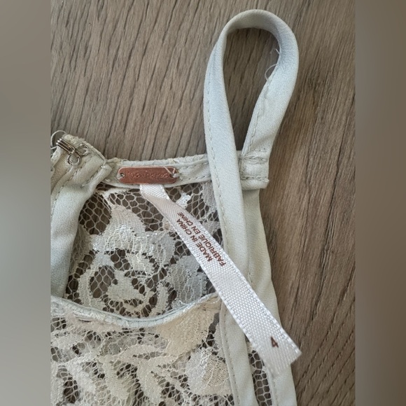 Free People White Lace Backless Dress. 👗 - Picture 9 of 13